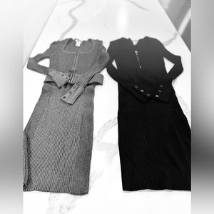 Cache Dresses Lot of 2, black and gray. Size Small, excellent condition!